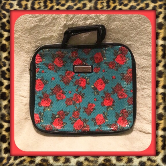 Betsey Johnson Handbags - Floral Print Betsy Johnson Laptop Carrier Bag